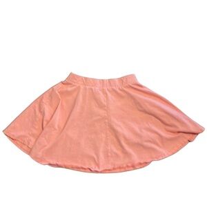 Adorable coral & white striped SO skater skirt. EUC